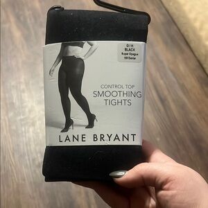 Lane Bryant Black Smoothing Tights
